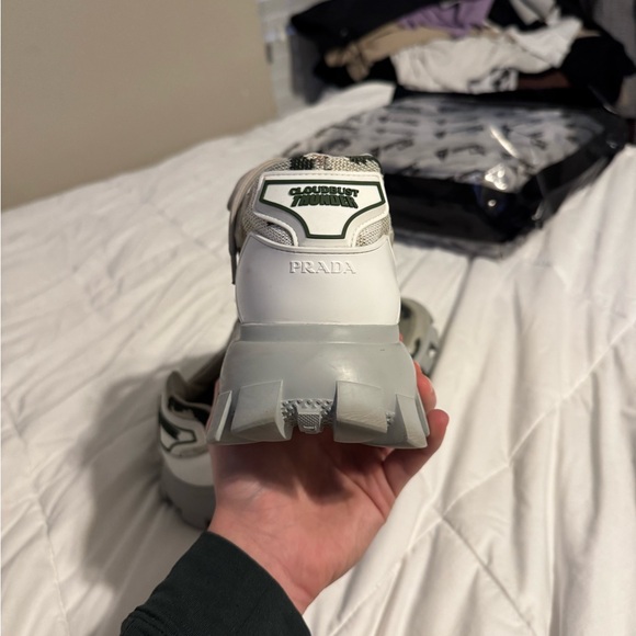 Prada Gray Camouflage Men's Sneakers - Picture 4 of 11